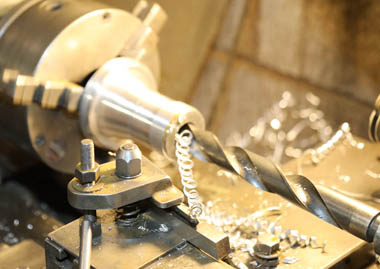 Boring hole woth machine drills